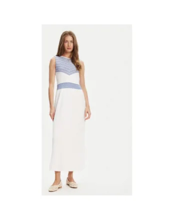 Rochie de vara dama  1194EV02A, Bumbac/Acril, Albastru, Albastru