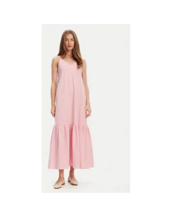 Rochie de vara dama  4SZRDV0B8, Bumbac, Roz, Roz