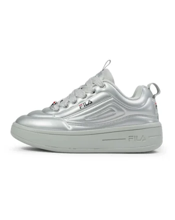 Pantofi sport wedge din piele ecologica, Gri cenusiu