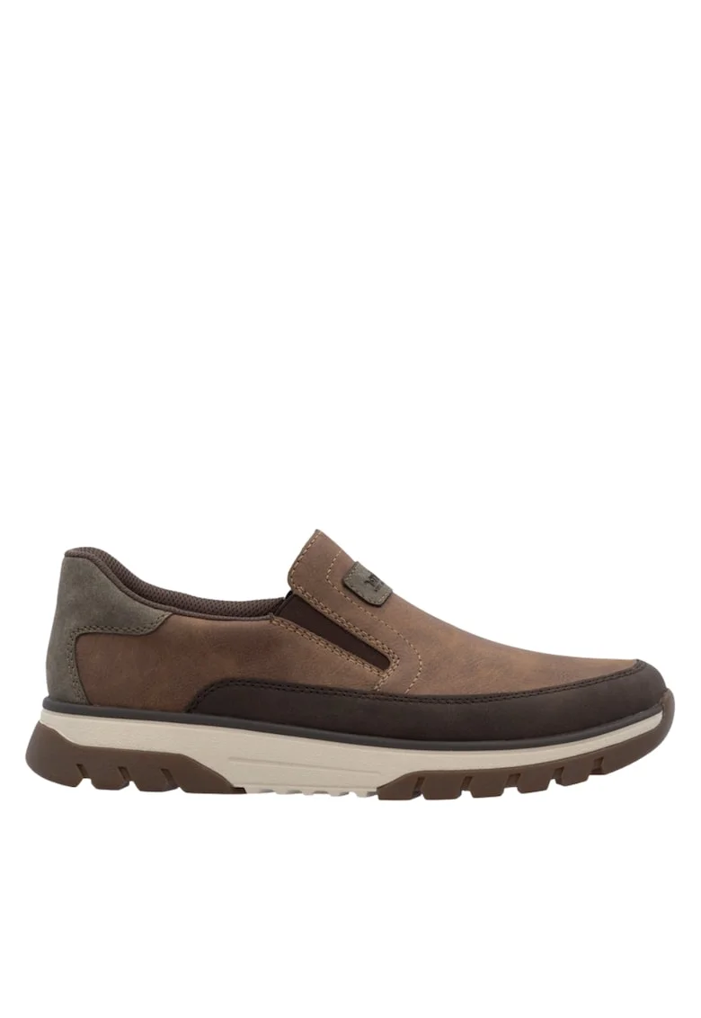 Pantofi casual, barbati,  ANTISTRESS, B9350-24 maro, piele ecologica, Maro