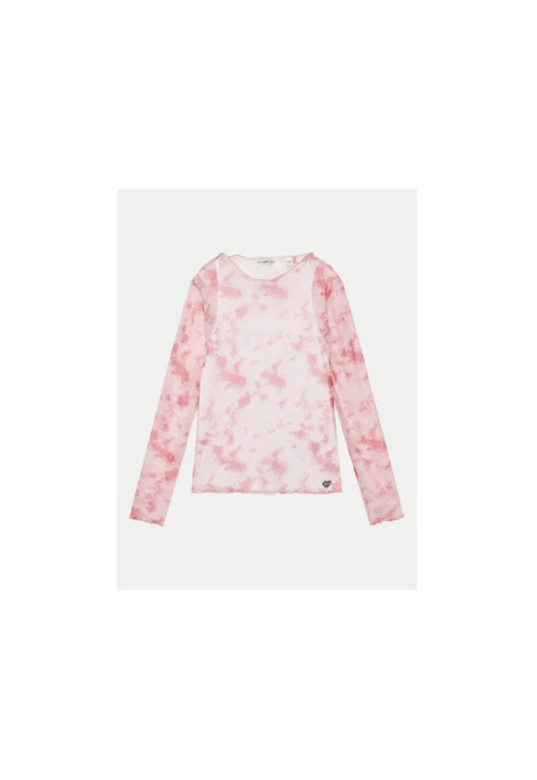 Bluza cu maneca lunga cu model tie-dye