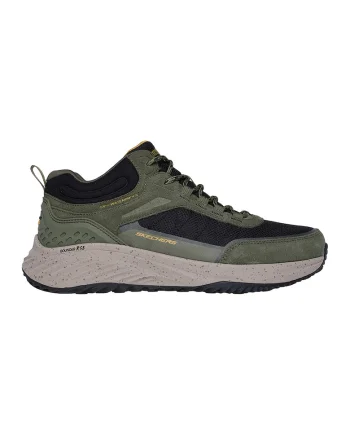 Pantofi sport impermeabili cu insertii de piele nabuc, Verde masliniu