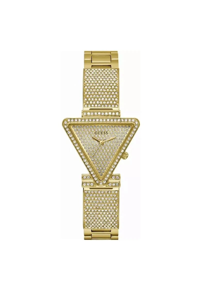 Ceas dama  GW0644L2, bransoleta galbena, 34x7mm, cadran champagne, cristale
