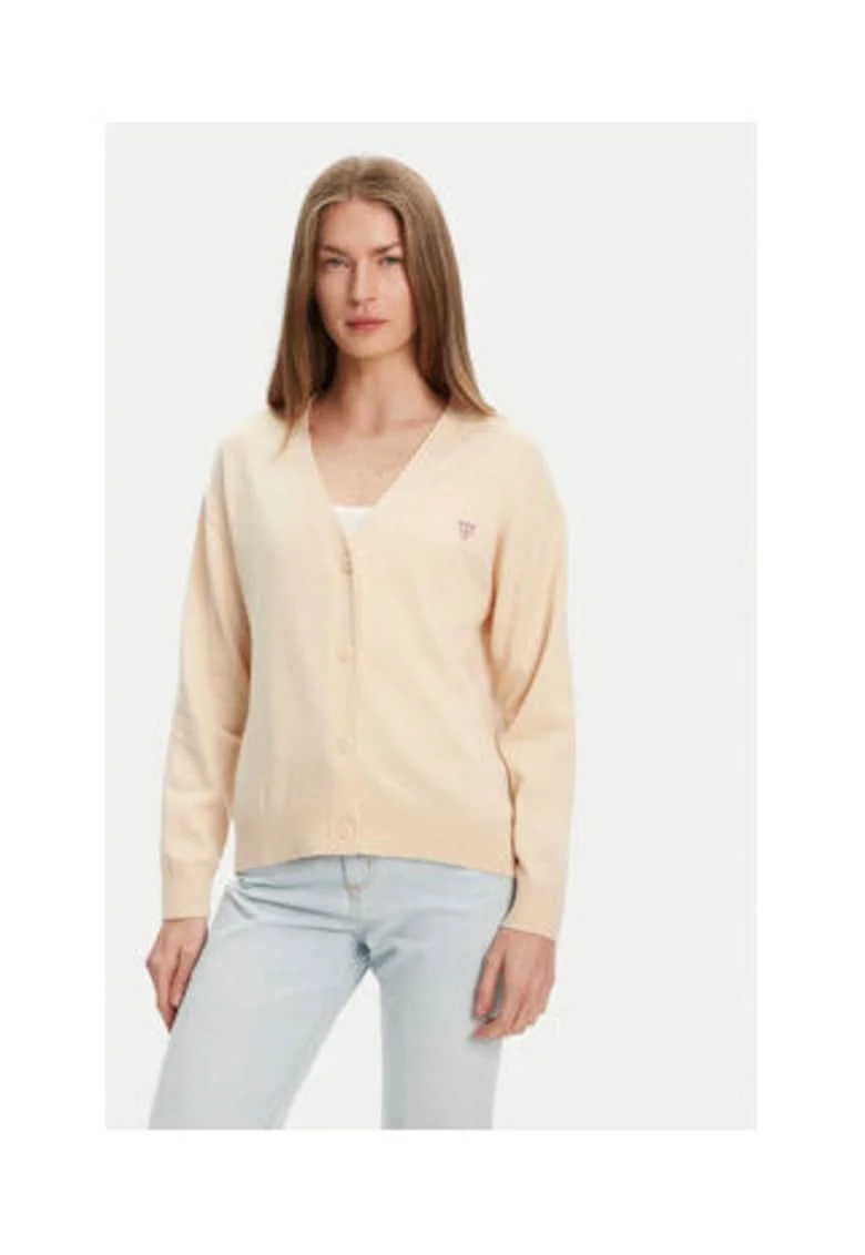 Cardigan uni cu maneci lungi