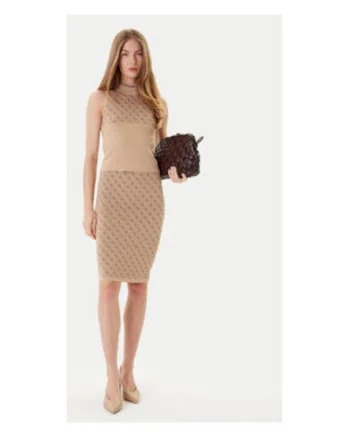 Fusta midi creion cu model
