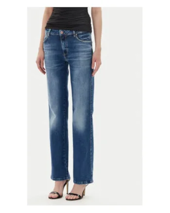 Blugi uni regular fit cu buzunare