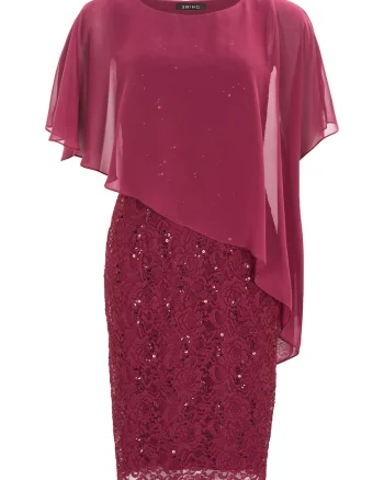 Rochie dama  77760410, Poliester, Visiniu