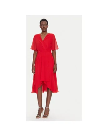 Rochie cocktail dama  5AI10200, Sintetic, Rosu
