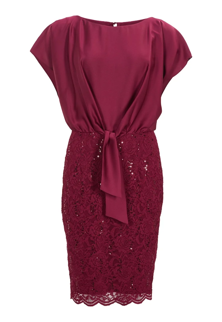 Rochie dama  5AI10900, Poliester, Visiniu