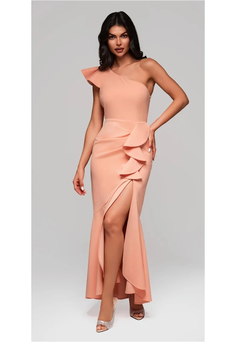 Rochie de seara Maxi  LA-OM-DLR168, Portocaliu