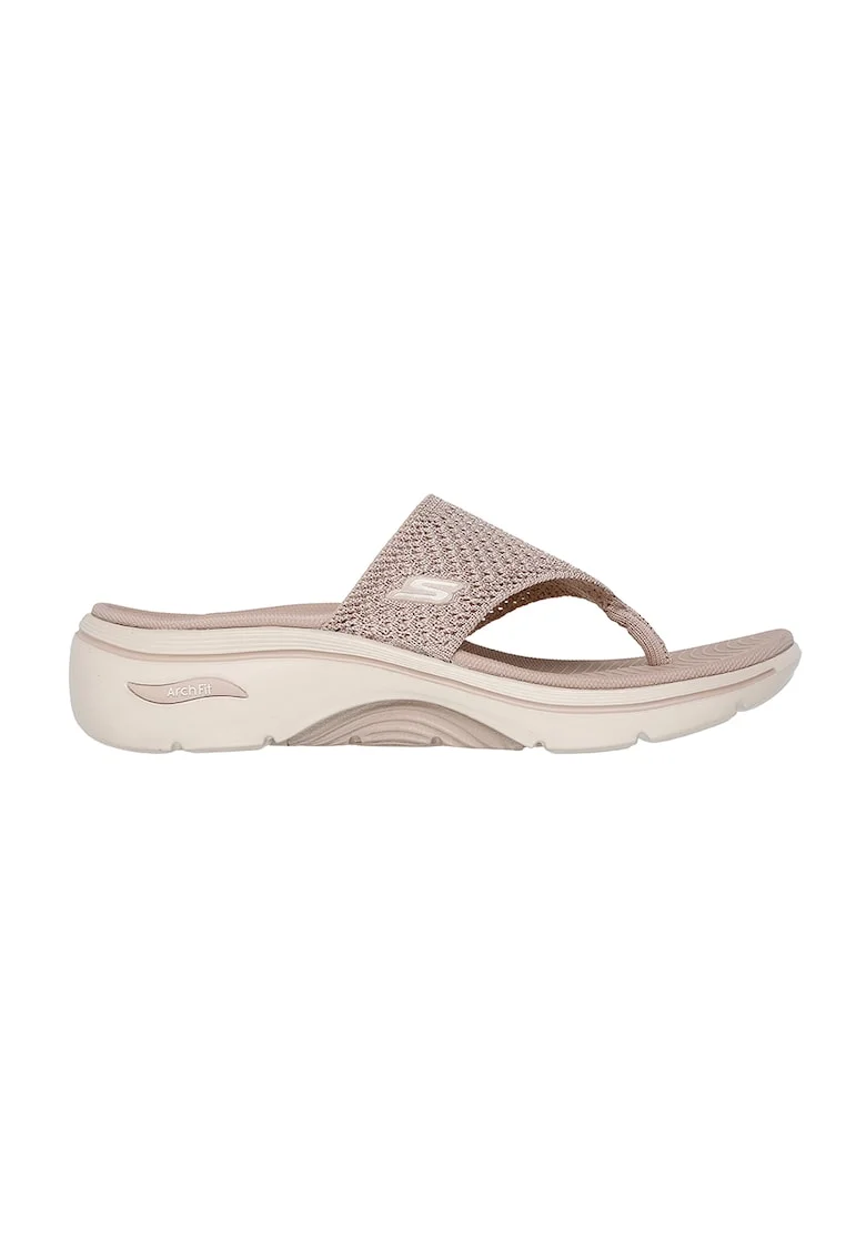 Papuci flip-flop Go Walk Arch Fit 2.0, Maro taupe