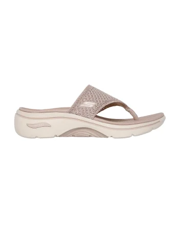 Papuci flip-flop Go Walk Arch Fit 2.0, Maro taupe