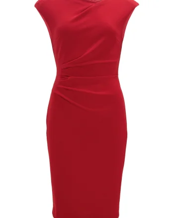 Rochie dama  5AI16700, Poliester, Rosu
