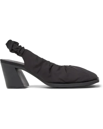 Pantofi slingback cu varf patrat Karole, Negru