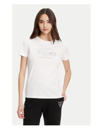 Tricou regular fit din amestec de bumbac cu aplicatie logo cu aspect metalizat