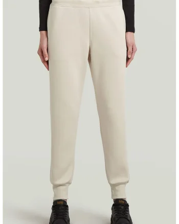 Pantaloni de trening conici Premium Core, Alb/Crem