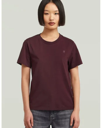 Tricou uni de bumbac organic, Violet tyrian