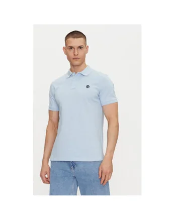 Tricou polo barbati  TB0A6VDP9401, Bumbac organic, 45687, Albastru deschis