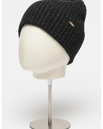 Caciula din amestec de lana si casmir, Negru