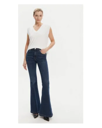 Bluza din amestec de modal si decolteu in V