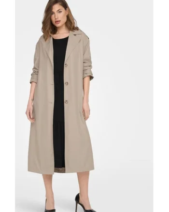 Trench dama,  19724, Poliester, Bej