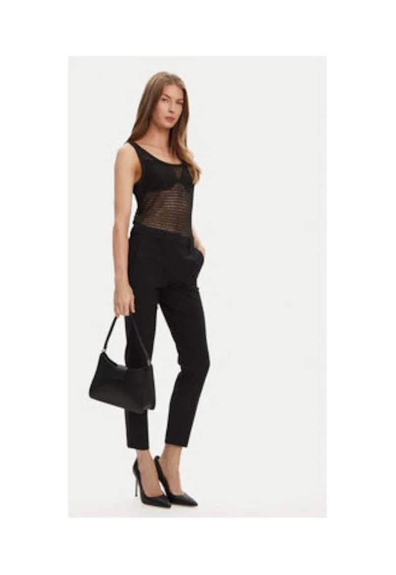 Top tricotat transparent