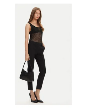 Top tricotat transparent