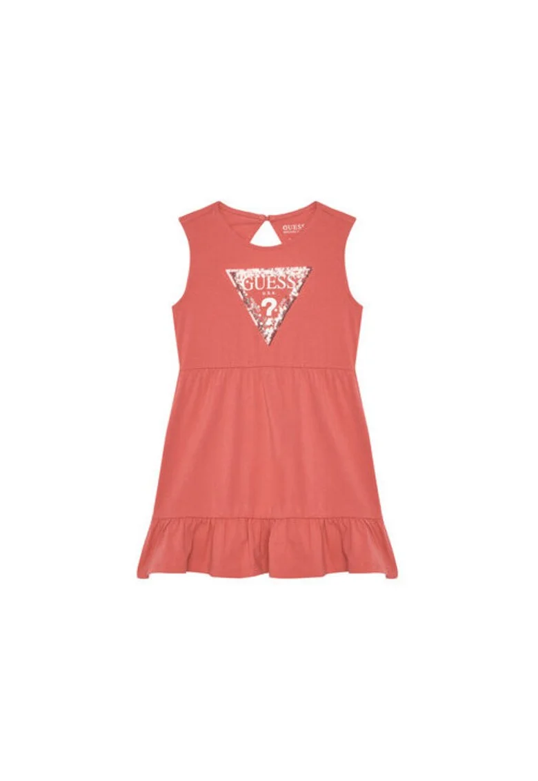 Rochie fara maneci cu logo frontal