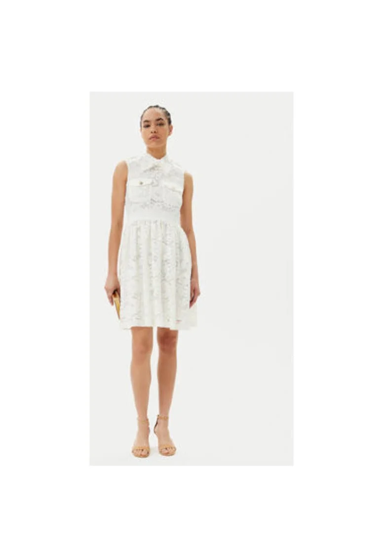 Rochie dama  ACAB000749, Bumbac/Poliamida, Alb