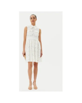 Rochie dama  ACAB000749, Bumbac/Poliamida, Alb