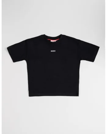 Tricou cu logo discret, Negru
