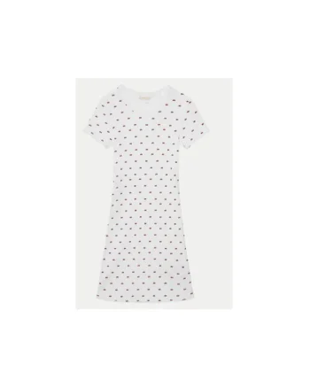 Rochie dreapta cu model cu decolteu rotund