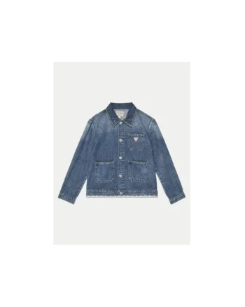 Jacheta din denim cu buzunare