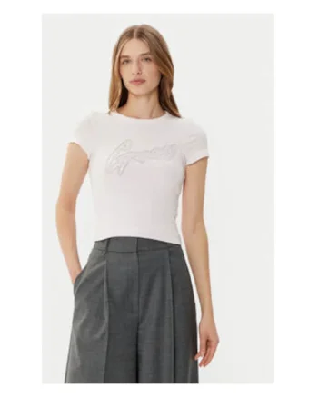 Tricou Crop Cu Logo Print