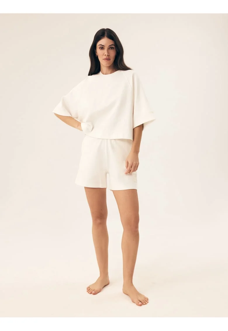 Pantaloni scurti damskie Mavere  Alb crem, Crem
