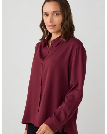 Camasa lejera cu model uni, Visiniu