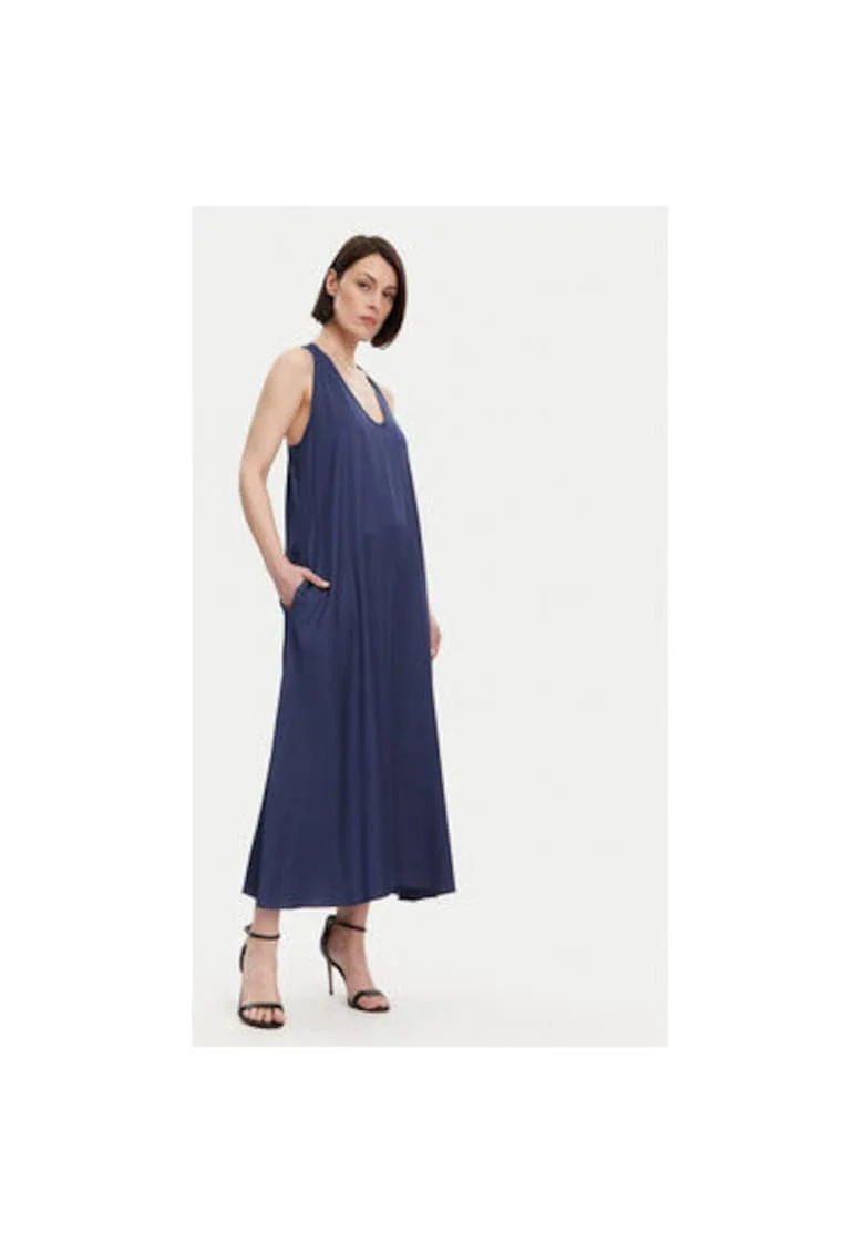 Rochie de vara dama  FS25SD3005W64101, Viscoza, Bleumarin, Bleumarin