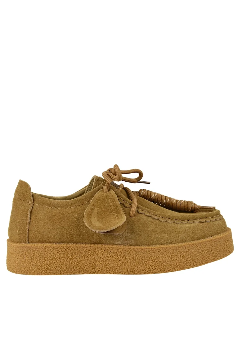 Tenisi casual, dama,  T003 bej, piele nabuc, Bej