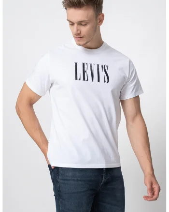 Tricou lejer de bumbac, Alb murdar/Gri inchis