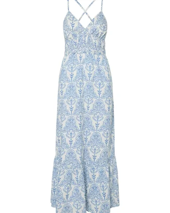 Rochie de vara dama  26036881, Bumbac organic, Albastru deschis