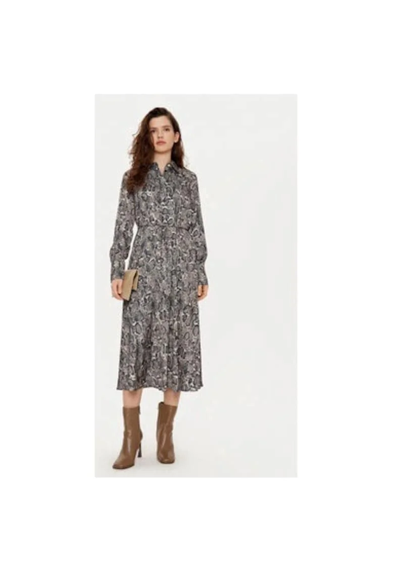 Rochie dama,  305183095, Poliester, Gri, Gri
