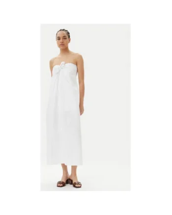 Rochie de vara dama  5568202, Bumbac, Alb, Alb