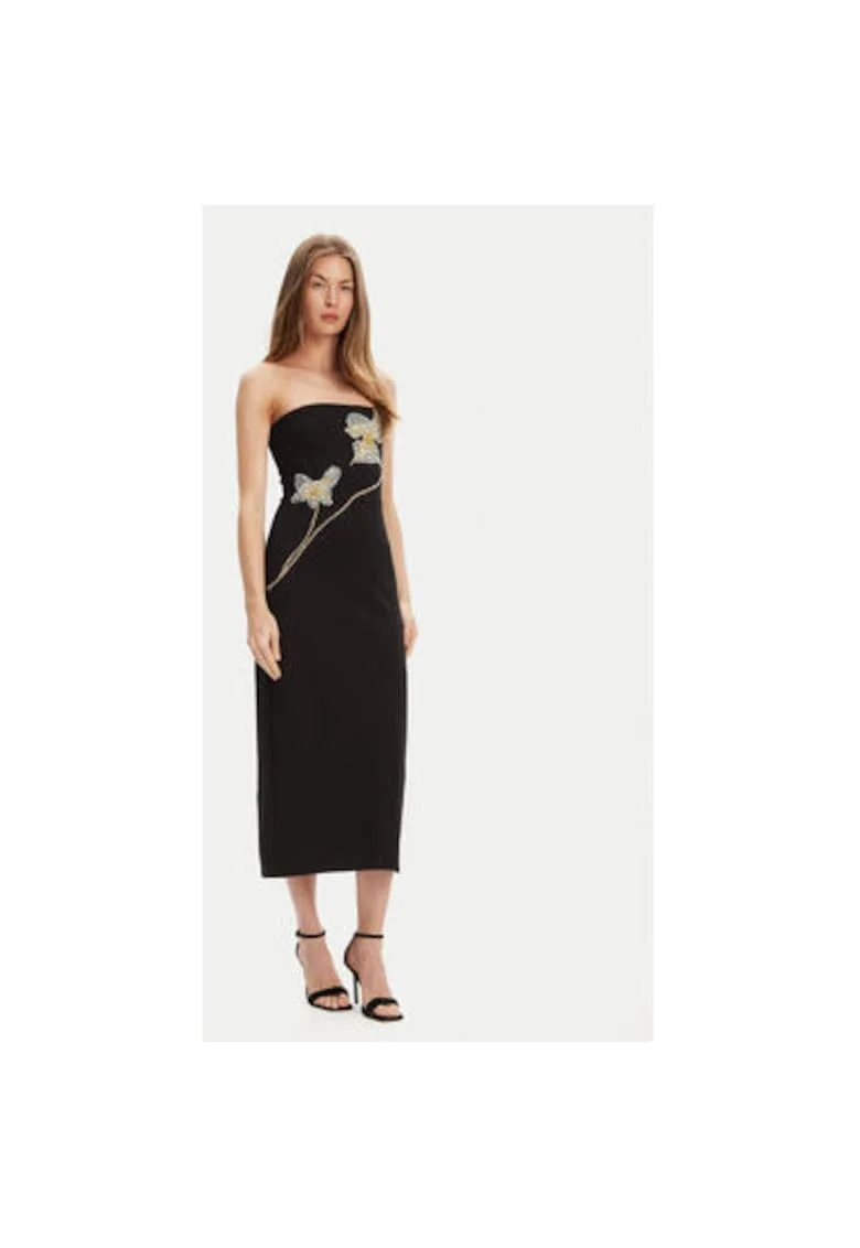 Rochie dama  R24F2171KP, Viscoza/Poliamida, Negru, Negru