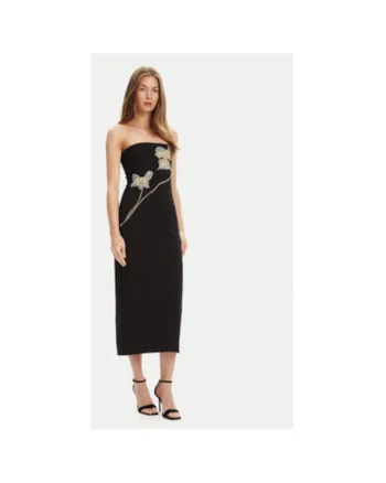 Rochie dama  R24F2171KP, Viscoza/Poliamida, Negru, Negru