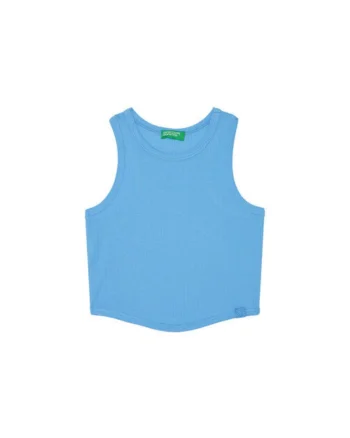 Top pentru fete  31H3CH01F, Bumbac, Albastru, Albastru