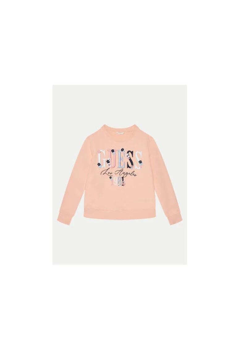 Bluzon din bumbac cu broderie logo