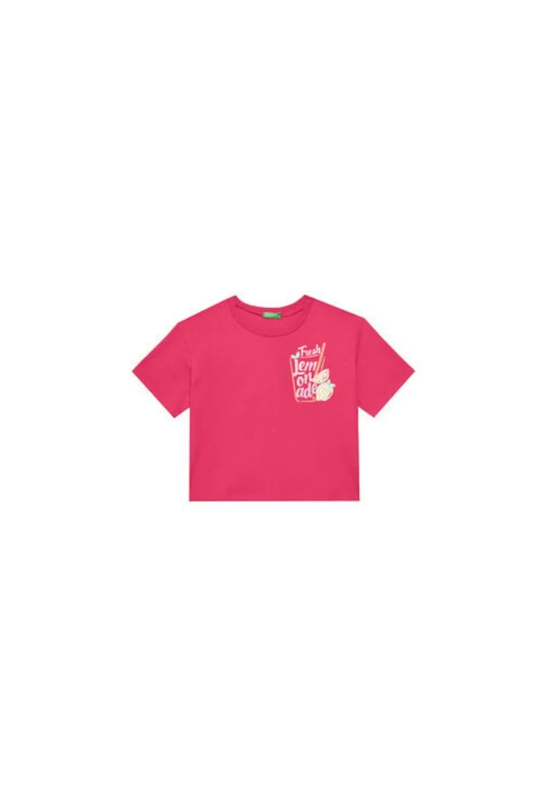 Tricou pentru fete  35RYC10OZ, Bumbac organic, Roz, Roz