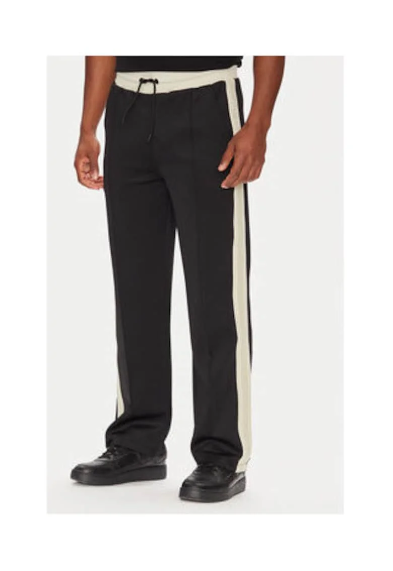 Pantaloni de trening cu siret si imprimeu