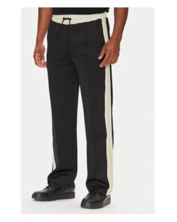 Pantaloni de trening cu siret si imprimeu