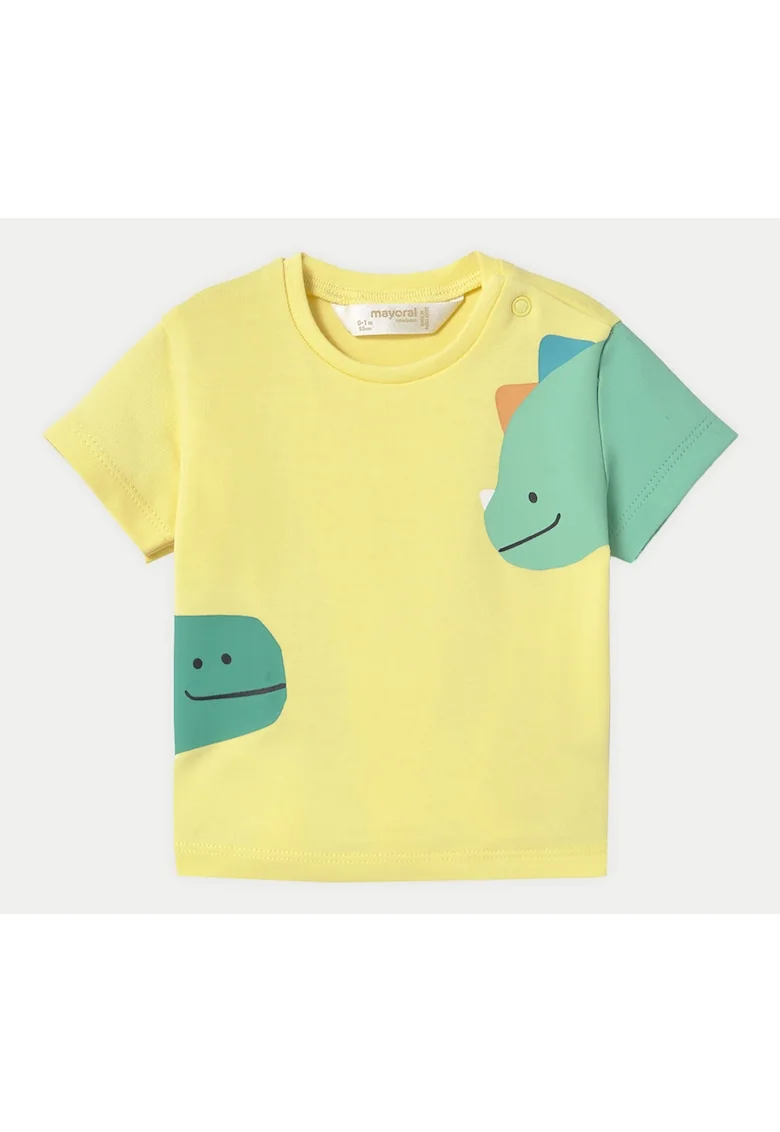 Tricou baieti  1037, Bumbac/Elastan, Galben